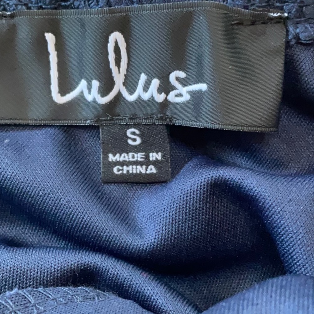 NWT lulu s envy blue lace dress 👗 - Picture 11 of 14